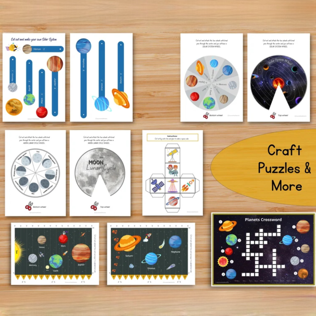 Solar System Busy Book: Space Learning Activities (PDF)