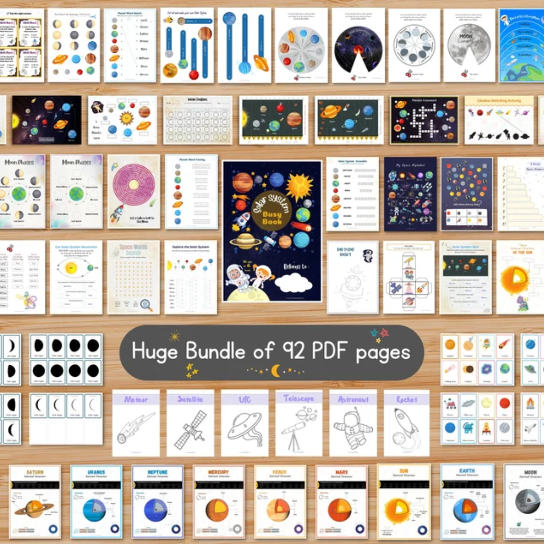 Solar System Busy Book: Space Learning Activities (PDF)