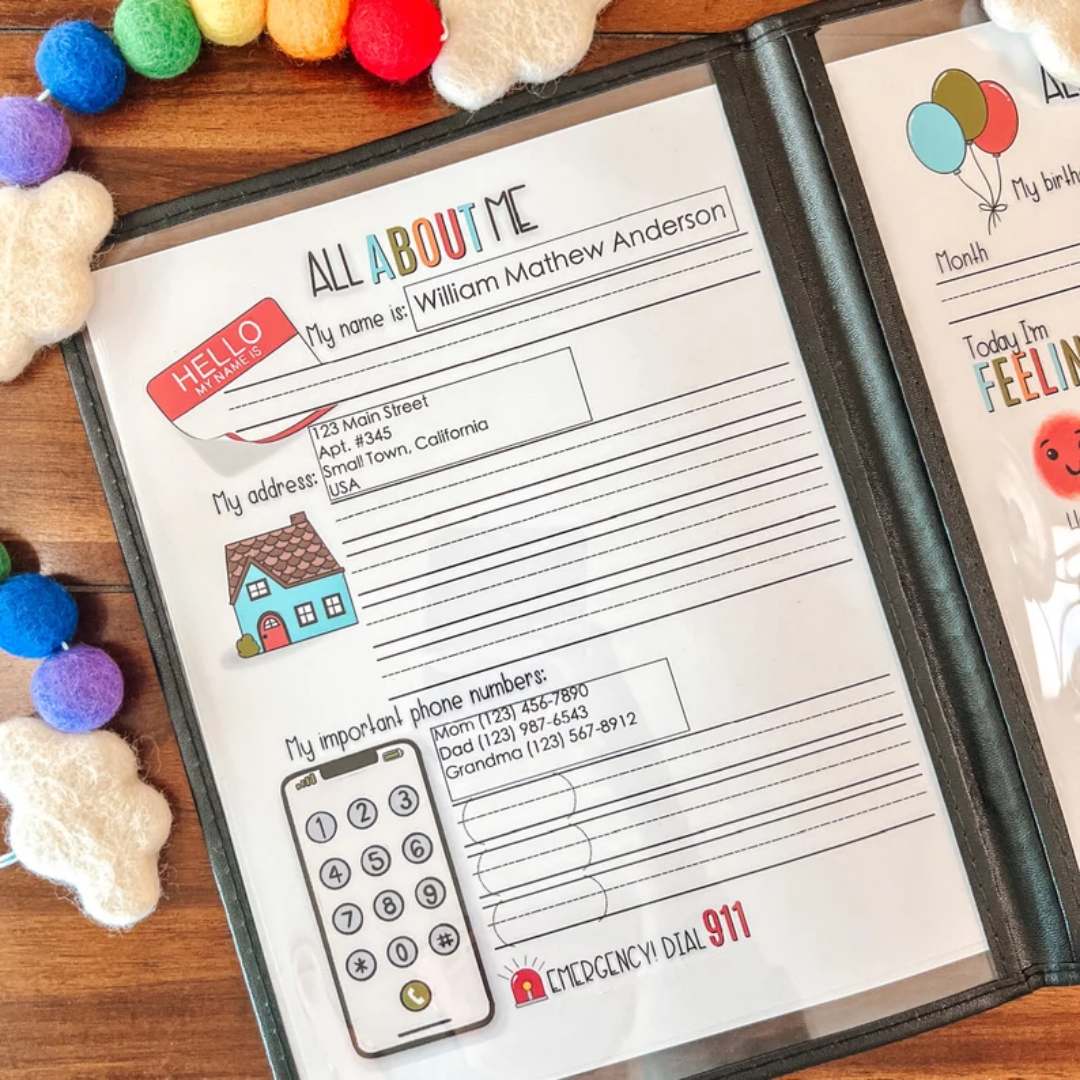 Morning Menu, EDITABLE Printable Calendar Time Activities, Educational Daily Weather, Date and Time Practice, Address and Phone Number