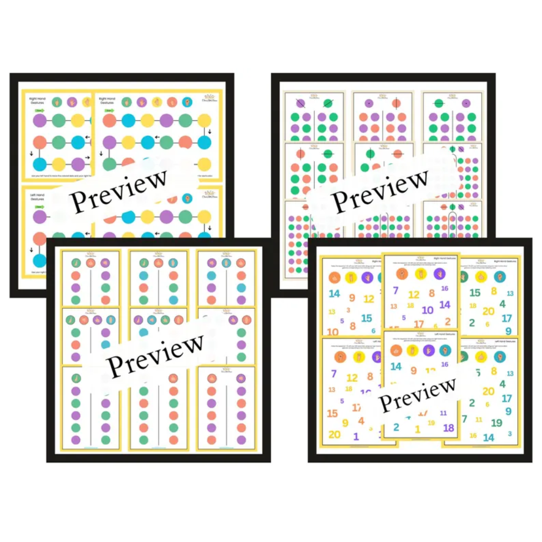 Brain Games & Logical Puzzles Bundle SET-1 | 25 Templates Set | Hand-Eye Coordination Exercise Worksheets For Kids | Bilateral Development