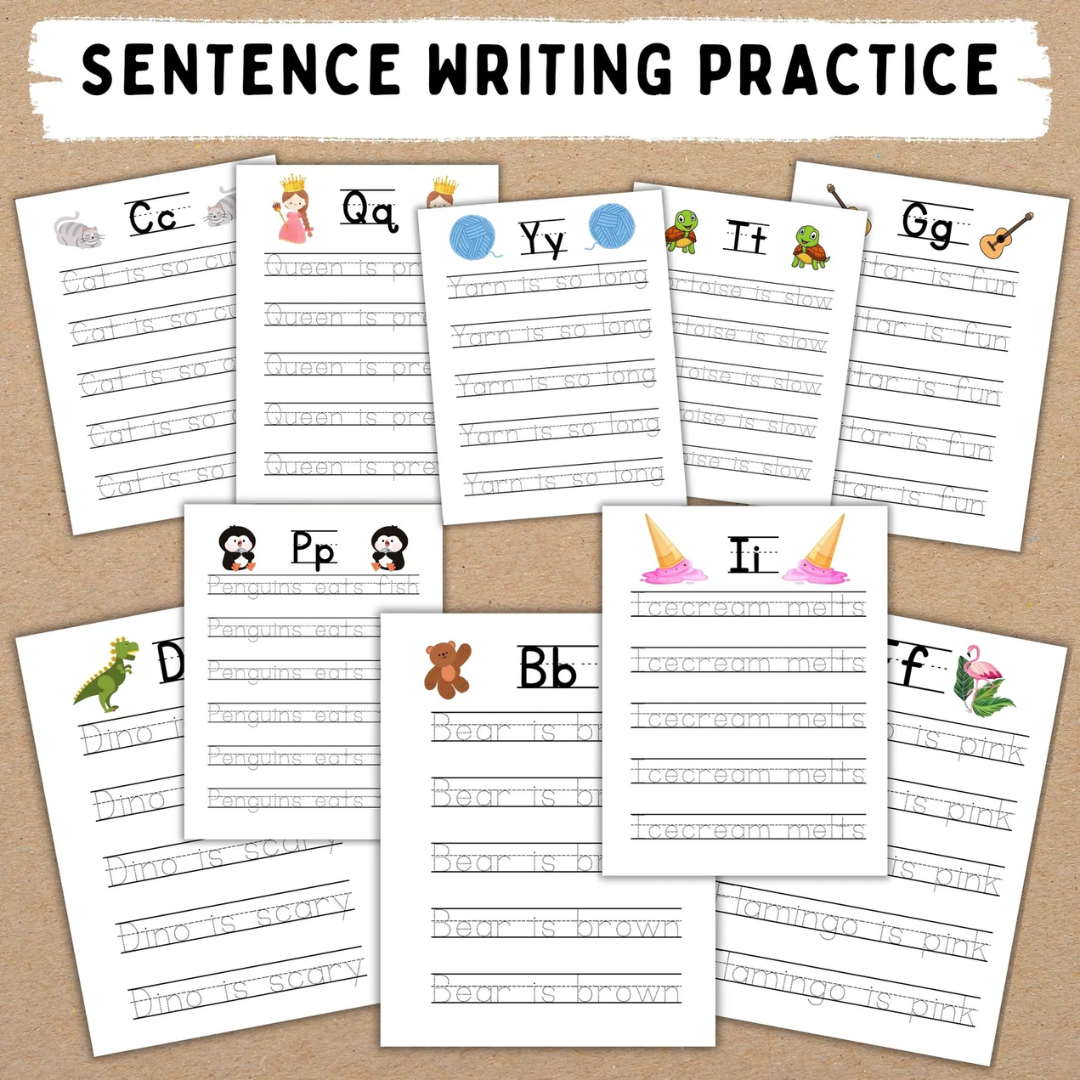 Preschool + Kindergarten Learning Bundle, 600+ Toddler Activity Worksheets, Coloring, Dot To Dot, Tracing, Alphabet