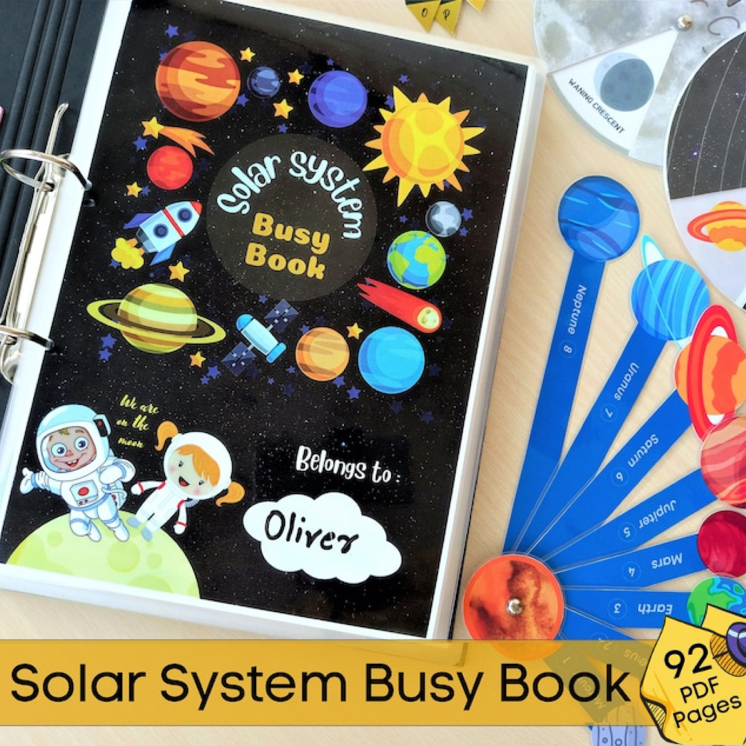 Solar System Busy Book: Space Learning Activities (PDF)
