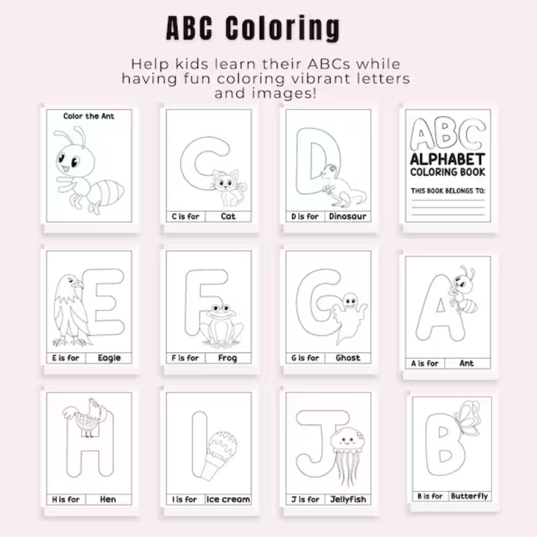 Kids Learning Activities Bundle, Homeschool & Classroom Worksheets