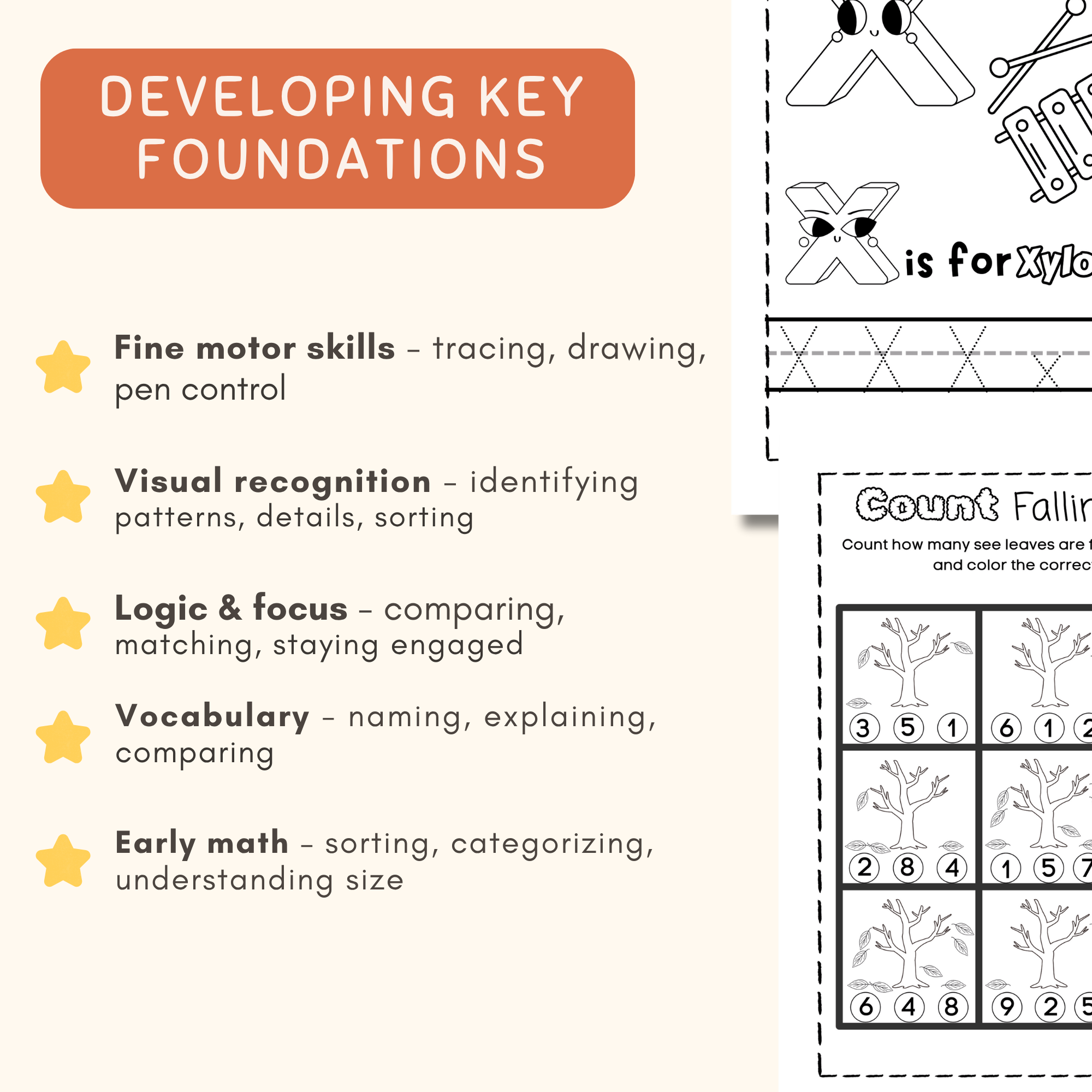 Full Year Preschool Curriculum, Ages 3-5, Preschool Curriculum & Worksheets & Pre-K Activities, ABC, Writing, Counting Activities