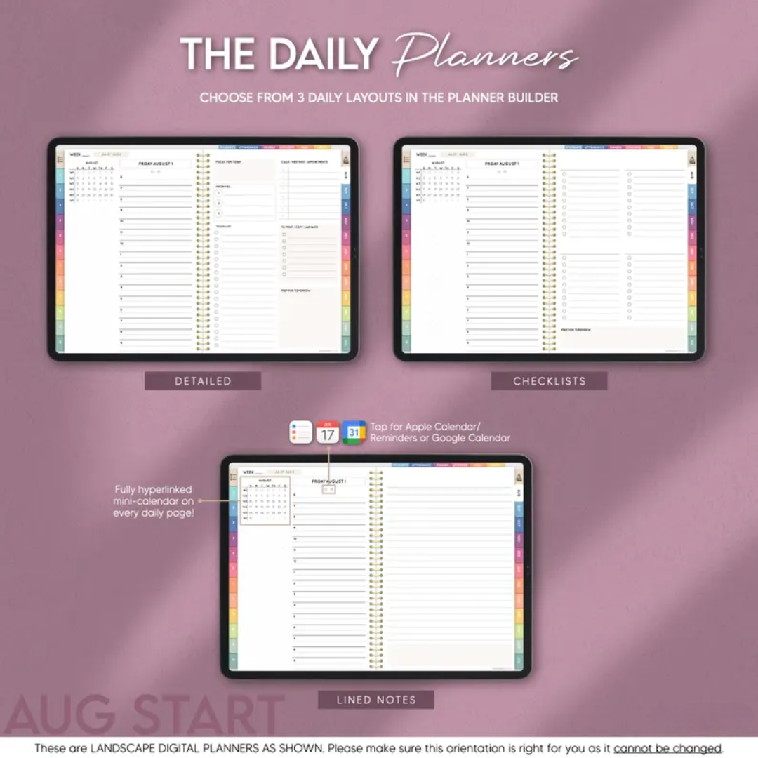 Digital Teacher Planner, Google Sheets Teacher Planner 2025 - 2026